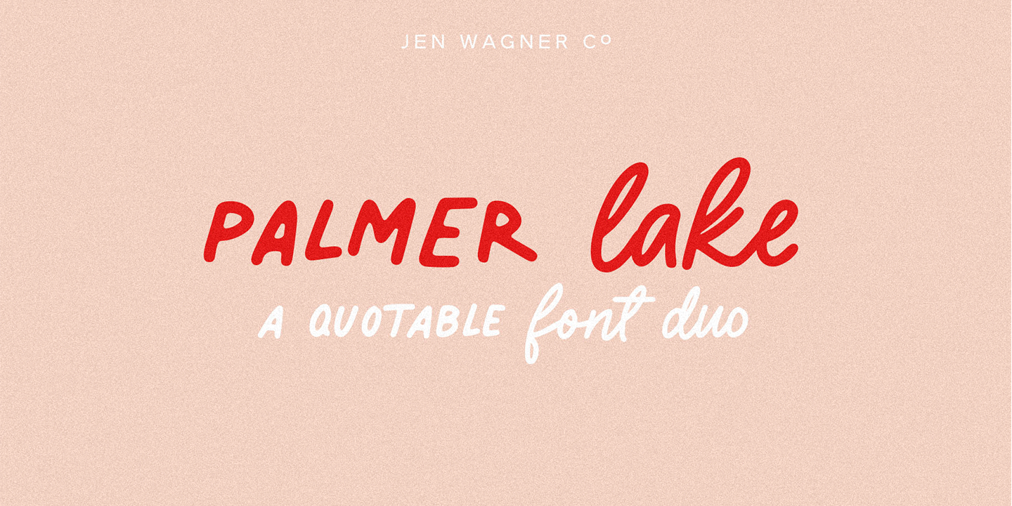 Schriftart Palmer Lake